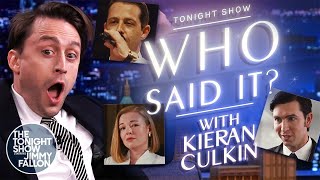 Kieran Culkin Tests His Succession Quote Knowledge  The Tonight Show Starring Jimmy Fallon [upl. by Atsirk849]