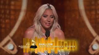 Lady Gaga Wins Best Pop Duo Or Group Performance  2019 GRAMMYs Acceptance Speech [upl. by Ardnassac]