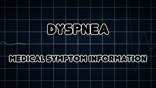 Dyspnea Medical Symptom [upl. by Nuriel492]