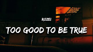 Rozei  too good to be true Lyrics w Bangers Only [upl. by Eidnas]