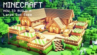 Minecraft How To Build a Large Oak Wood Survival Starter House [upl. by Haugen]