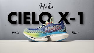 Hoka Cielo X1 First Run  Sepatu Racing Yang Gak Hanya Buat Elite Runner [upl. by Aelc126]