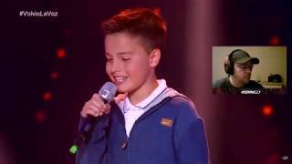 Juanse Laverde The voice Kids Rection German [upl. by Flosser]