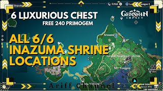 DAPET 240 PRIMOGEM amp 6 LOKASI SHRINE OF DEPTH INAZUMA  GENSHIN IMPACT INDONESIA [upl. by Latsyrk]