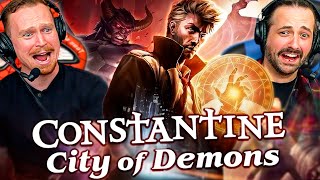 CONSTANTINE CITY OF DEMONS 2018 MOVIE REACTION FIRST TIME WATCHING DC Animated [upl. by Bloomer148]