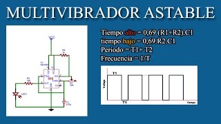 Multivibradores Astable Monoestable Explicación [upl. by Anitaf]