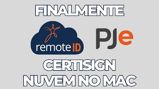 CERTIFICADO CERTISIGN NUVEM A3 NO MAC E PJEOFFICE PRO  RESOLVIDO COMO INSTALAR [upl. by Jessica]