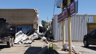 Major Tornado Damage from Bartlesville Ok from 5624 Storm Hampton Inn [upl. by Saree]