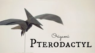 How to make an Origami Pterodactyl  Pteranodon Tadashi Mori [upl. by Lyndel]