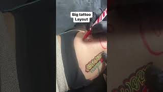 Big Tattoo Layout  Freehand [upl. by Ellednek]