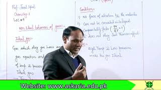 Ch4  Lec9  Non Ideal Behaviour of gases Chemistry 11 [upl. by Eugenius]