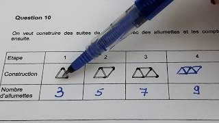 Evaluation externe math 2004 Qu 10 Dénombrements [upl. by Ecinna]