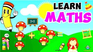 Math For Toddlers  Dinosaur Additions  Counting Numbers 1 to 20  Math for Kids  Preschool Math [upl. by Belvia281]