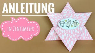 Anleitung Sternenfaltkarte mit Stampin Up Produkten [upl. by Tibbs]