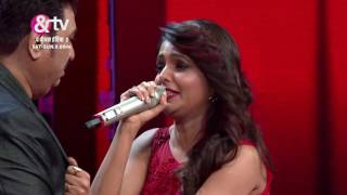 Sugandha Mishra Mimics Kajol  Moment  The Voice India S2  SatSun 9 PM [upl. by Deroo945]