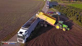 Voederbieten rooien  Vervaet Beet Eater 625  Harvest Fodder Beet  John Deere 6250R  overladen [upl. by Landsman]