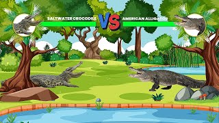 Saltwater Crocodile Vs American Alligator [upl. by Garin]