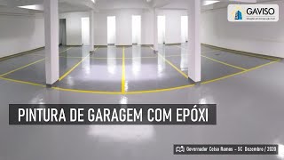 Passo a passo  Pintura epóxi em piso de concreto polido na Airless garagem condomínio Benjamim [upl. by Busch]