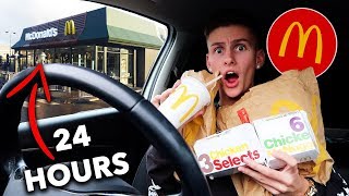 I Ate ONLY McDonalds Food For 24 HOURS EXTREME FAST FOOD EATING CHALLENGE [upl. by Minnaminnie]