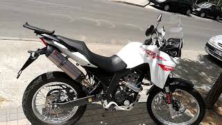 Derbi Terra Adventure 125cc con Akrapovic chino con db killer [upl. by Yenaled904]