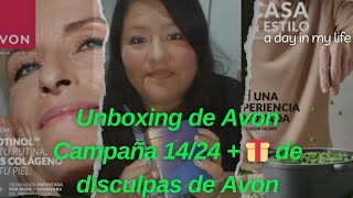 UNBOXING DE AVON CAMPAÑA 1424  🎁 d Disculpas  Autocompras 🤣 [upl. by Hulda]