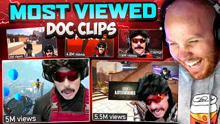 TIMTHETATMAN REACTS TO DOC MOST VIEWED CLIPS [upl. by Airamanna]