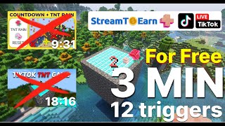 Free game for TikTok Live quotStreamer vs viewerquot Minecraft Bedrock box with TNTTutorial StreamToEarn [upl. by Miru160]