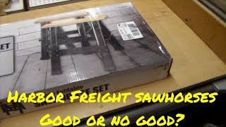 Harbor Freight Sawhorse Review  Go or No Go [upl. by Lah]