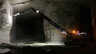 Volvo EC480E HR Scaling Underground [upl. by Aynuat]