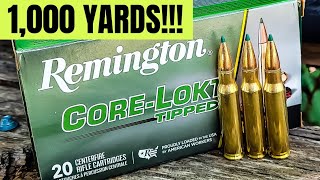 Remington CoreLokt Tipped at 1000 Yards Sako S20 7MM Mag  CoreLokt Tipped  Banish 30 Gold [upl. by Ellimac]