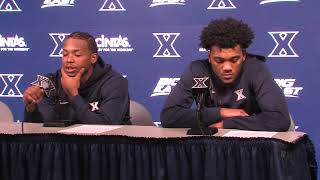 PRESS CONFERENCE  Quincy Olivari amp Dayvion McKnight Post Game Vs Bryant [upl. by Cinom]