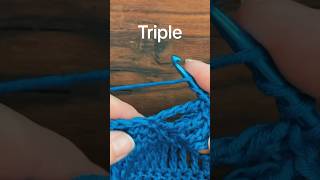 Triple treble Crochet stitch tutorial🧶 crochet hækling crochettutorial [upl. by Jody62]