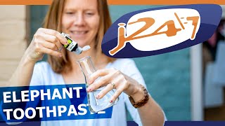 J247  Elephant Toothpaste Experiment  2 H2O2aq → 2 H2Ol  O2g [upl. by Thurnau]