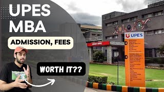 UPES MBA Details 2023 Placements Admission process Apply or not [upl. by Petes]