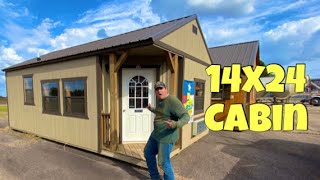 14x24 shed  finished out cabin [upl. by Devan]