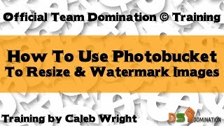 Free Photo Editor Online  How To Resize amp Watermark Images for DS Domination [upl. by Alliscirp]