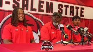 WSSU Football Press Conferences 2024 Virginia State win Bowie State preview [upl. by Vere]