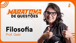 Maratona de questões de Filosofia para ENEM e Vestibulares  Prof Gabi Garcia [upl. by Yemirej83]