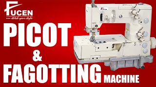 FC 13024W  Picot sewing machine  fagotting sewing machine  picot stitch sewing machine [upl. by Civ630]