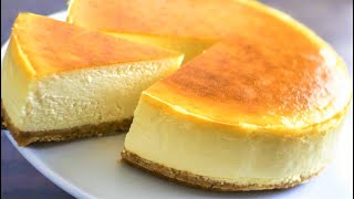 Simple New York Style Cheese Cake  Cheesecake Recipe Easy [upl. by Einafit426]