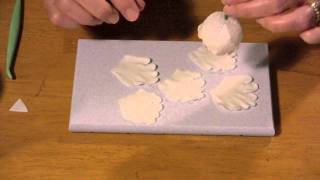 How to Make A Gumpaste Peony Part 2 [upl. by Melville]