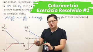 Termologia  Calorimetria EXERCÍCIO RESOLVIDO 2 [upl. by Ueihttam]