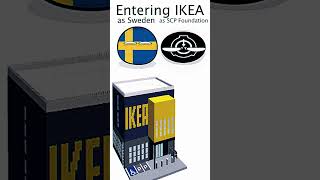 Ikea entering then vs now  Sweden and SCP foundation shorts countryballs meme animation [upl. by Nahgem777]