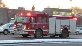 LONGUEUIL QC FIREFIGHTERS RESOPONDING IN GREENFEILD PARK  012719 [upl. by Hsivat843]