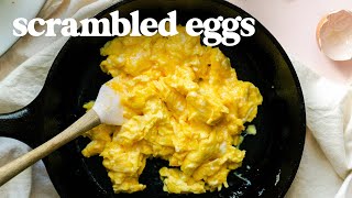 SCRAMBLED EGGS  How To Make Perfect Scrambled Eggs for Breakfast [upl. by Ahsoj]