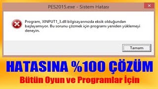 XINPUT13dll Hatasına 100 Çözüm [upl. by Deeyn36]