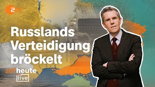 Durchbruch und Drohnenangriffe So wächst der Druck auf Putins Armee  ZDFheute live [upl. by Reid]