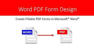 How to Create Fillable PDF Forms in Microsoft® Word®  2021 Tutorial [upl. by Filbert]