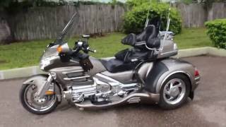 SOLD 2008 honda goldwing gl1800 california sidecar trike fully loaded pinstriping [upl. by Mya]