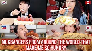 mukbangers from around the WORLD that make me SO hungry [upl. by Atwater]